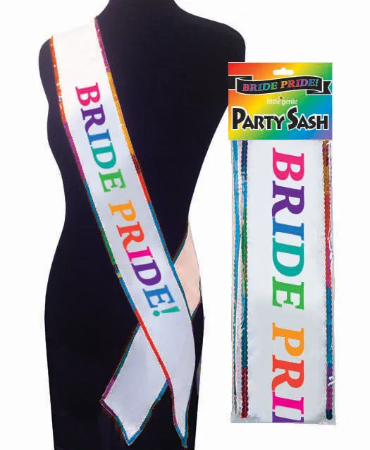 Bride Pride Sash Little Genie Vibrators