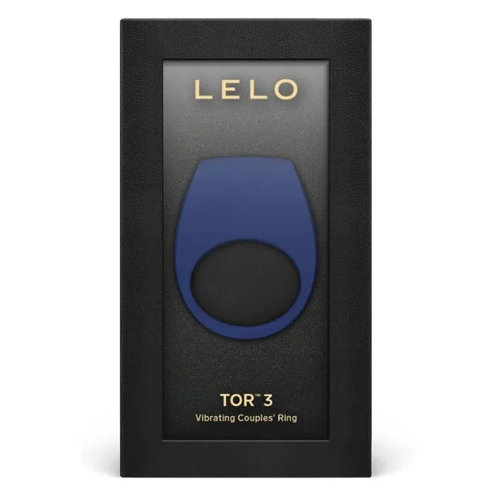 Couples Lelo Tor 3 Vibrating Cock Ring Blue Lelo
