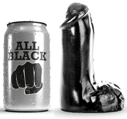 Dildos All Black Dildo Realistico nero Largo Dildo con Testicoli Sex Toy Vaginale Anale 13x45cm Dildos All Black Dildo Realistico nero Largo Dildo con Testicoli Sex Toy Vaginale Anale 13x45cm
