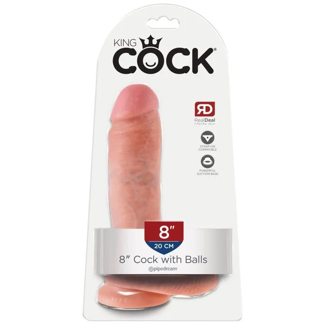 Dildos King Cock 8 Inch Cock Dildo With Balls Pipedream Dildos King Cock 8 Inch Cock Dildo With Balls Pipedream