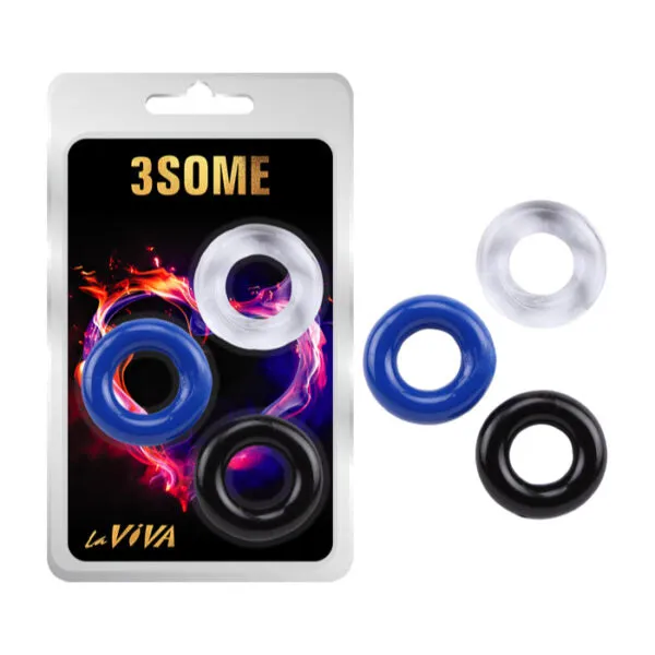 Dildos la viva La Viva 3Some Donut Cock Rings 3Pk