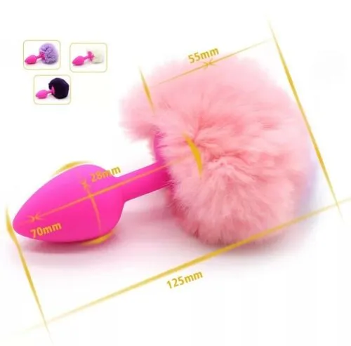 HotPinkSexyShop Anal Rabbit Girl Tail Sex Toys Silicone Plush Anal Plug Cosplay Cute Tail Anal coda HotPinkSexyShop Anal Rabbit Girl Tail Sex Toys Silicone Plush Anal Plug Cosplay Cute Tail Anal coda