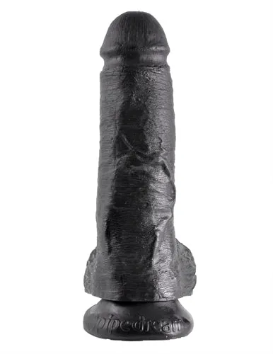 King Cock 8Inch Cock With Balls Black Pipedream Dildos