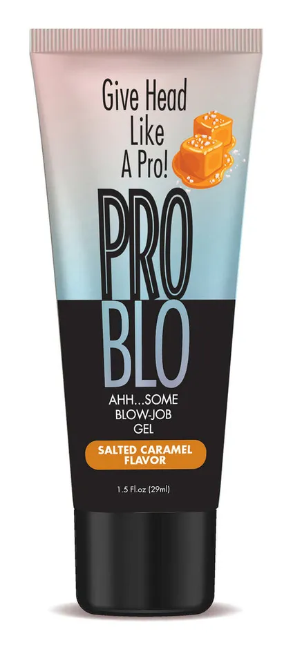 Little Genie Enhancers Problo Ahhsome BlowJob Gel Salted Caramel 15 Fl Oz