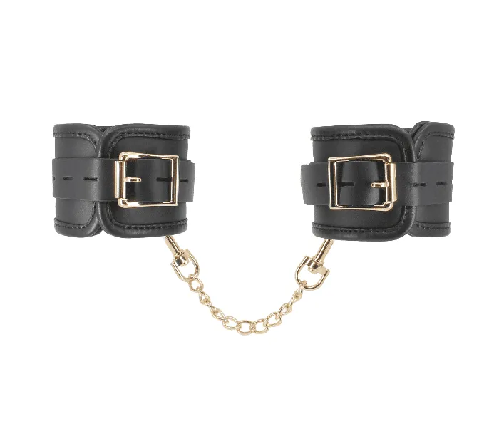 LOVE IN LEATHER Leather Cuffs Rose Gold Hardware Restraints