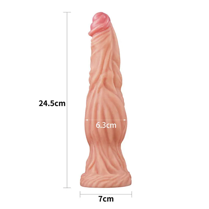 Lovetoy 95 Inch Dual Layered Silicone Cock Flesh Pink Lovetoy Dildos Lovetoy 95 Inch Dual Layered Silicone Cock Flesh Pink Lovetoy Dildos