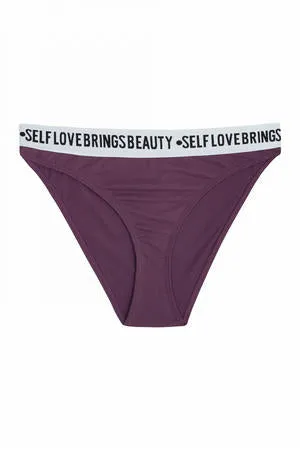 luxintenebrislingerie Vibrators Felicity Hayward Self Love Plus Size Cotton Panties in Purple