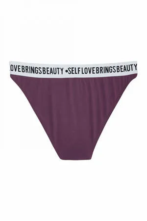 luxintenebrislingerie Vibrators Felicity Hayward Self Love Plus Size Cotton Panties in Purple