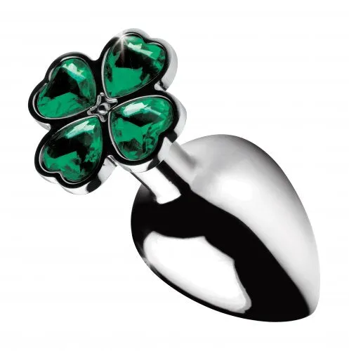 Male Sex Toys XR Brands Booty Sparks Lucky Clover Gem Anal Plug Large