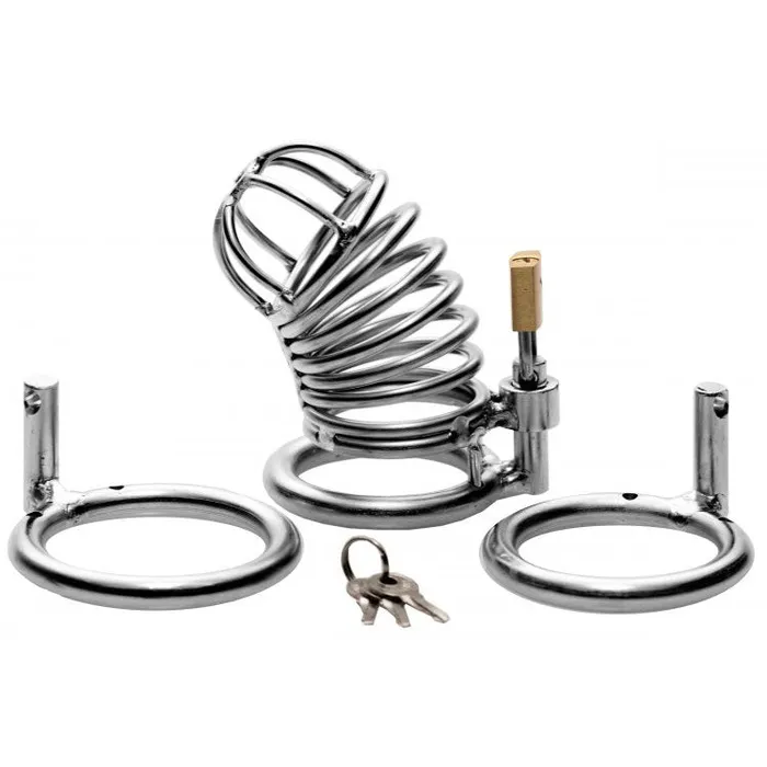 Master Series Male Sex Toys Master Series Bastille Penile Confinement Cage Master Series Male Sex Toys Master Series Bastille Penile Confinement Cage