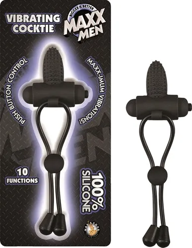 Maxx Men Vibrating Cocktie Black Nasstoys Female Sex Toys