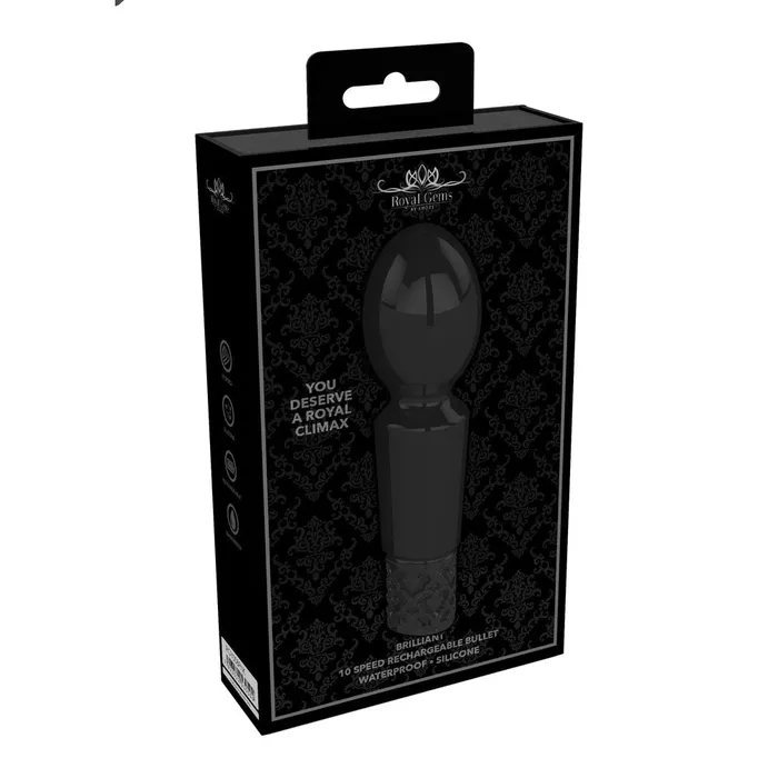 Shots Toys Female Sex Toys Royal Gems Brilliant Rechargeable Bullet Black Shots Toys Female Sex Toys Royal Gems Brilliant Rechargeable Bullet Black