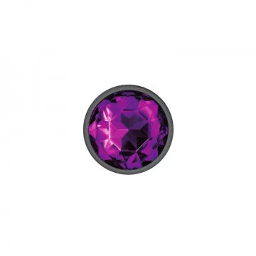 Viben Anal Cheeky Charms Round Purple Medium Gunmetal Butt Plug Viben Anal Cheeky Charms Round Purple Medium Gunmetal Butt Plug