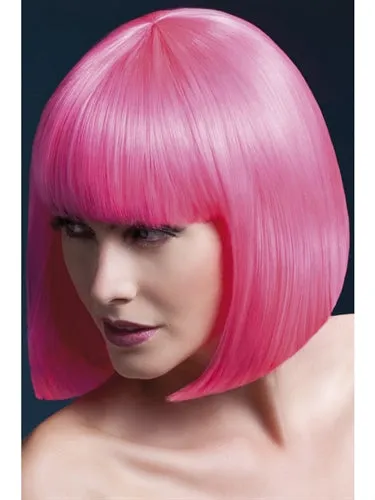 Vibrators Fever Lingerie Elise Wig Neon Pink