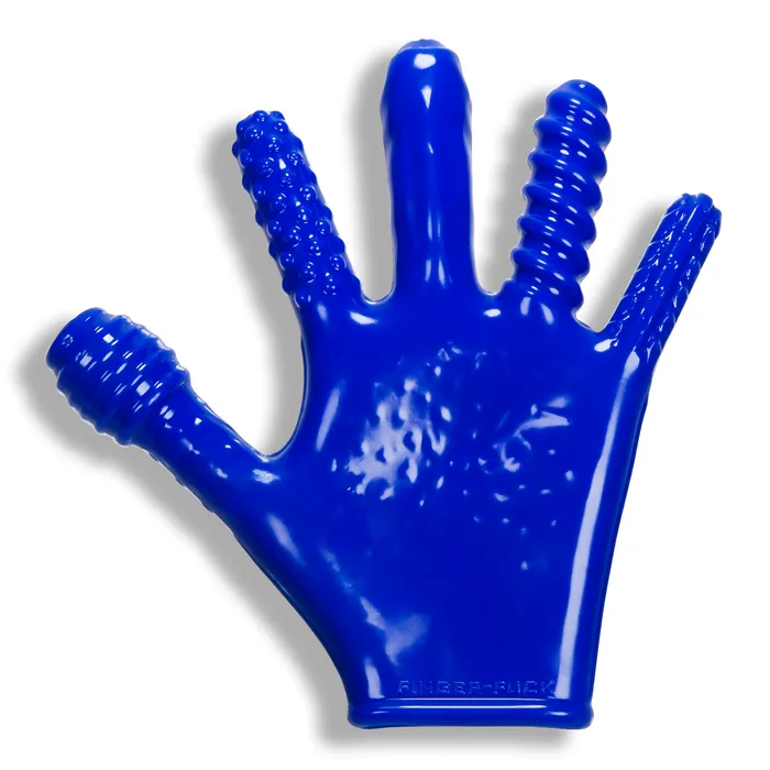 Vibrators Finger Fuck Reversible Jo Penetration Toy Police Blue Oxballs