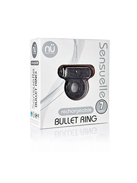 Vibrators SENSUELLE RECHARGEABLE BULLET RING BLACK Not specified