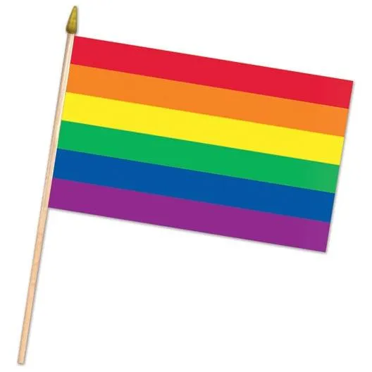 Anal Adams Toy Box Rainbow Fabric Flag