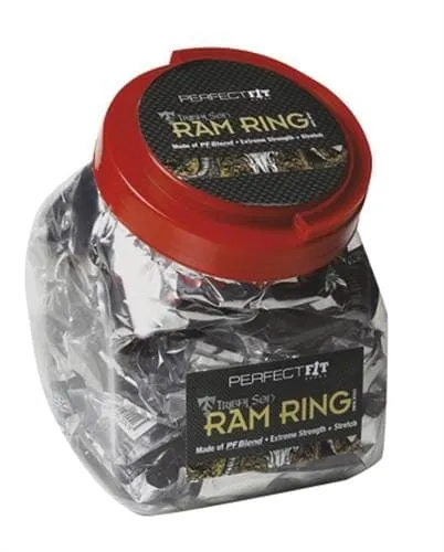 Anal Perfect Fit Ram Ring 50 Count Fishbowl Black