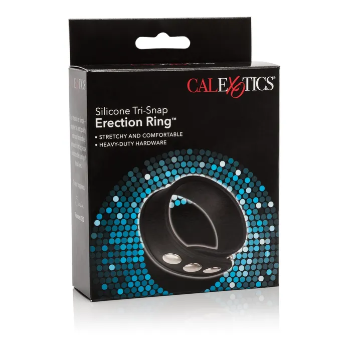 CalExotics Male Sex Toys Silicone TriSnap Erection Ring CalExotics Male Sex Toys Silicone TriSnap Erection Ring
