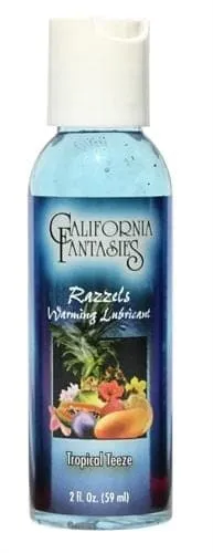 California Fantasies Lubricants Razzels Warming Lubricant Tropical Teeze 2 Oz Bottle California Fantasies Lubricants Razzels Warming Lubricant Tropical Teeze 2 Oz Bottle