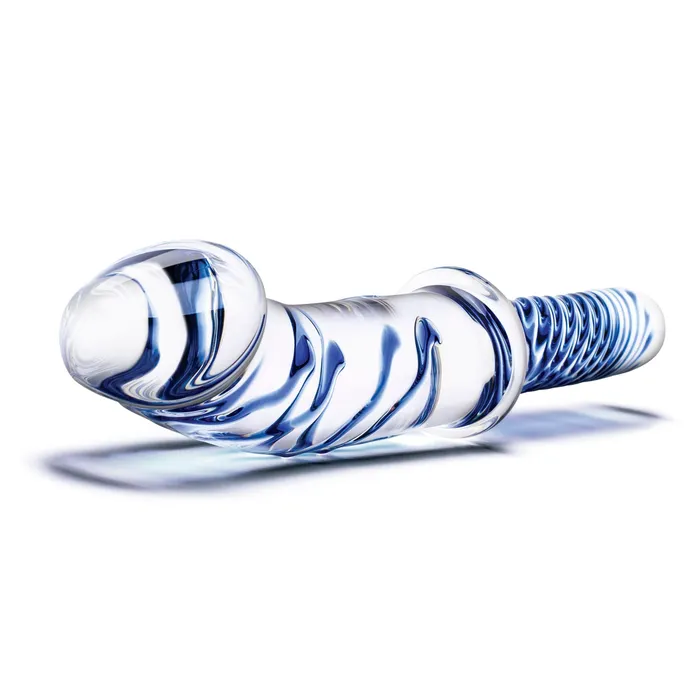 Dildos Glas 11 Inch Realistic Double Ended Glass Dildo With Handle Blueclear Dildos Glas 11 Inch Realistic Double Ended Glass Dildo With Handle Blueclear