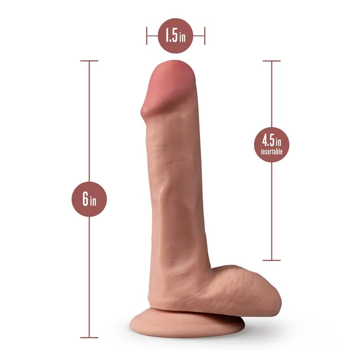 Dr Skin Plus 6 Inch Posable Dildo With Balls Mocha Blush Novelties Dildos Dr Skin Plus 6 Inch Posable Dildo With Balls Mocha Blush Novelties Dildos