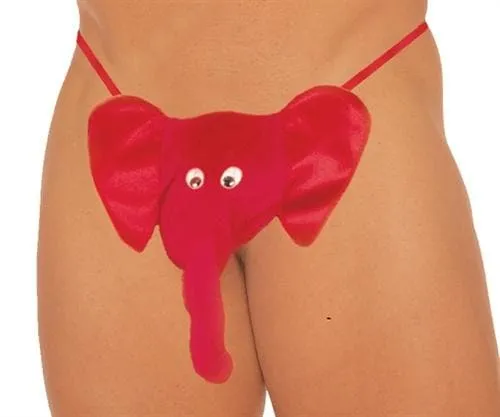 Elegant Moments Vibrators Mr Peanuts G String Red