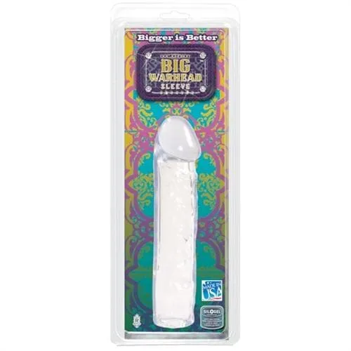 Male Sex Toys Big Warhead Sleeve Clear Doc Johnson