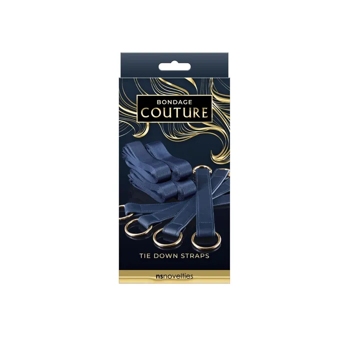 nsnovelties Vibrators Bondage Couture Tie Down Straps Blue