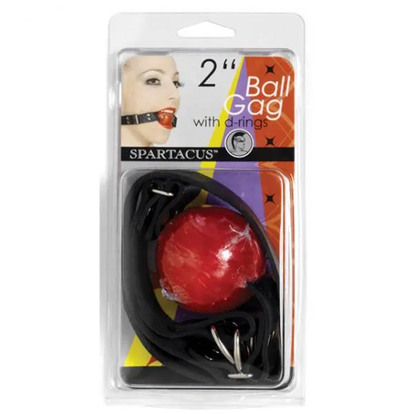 Spartacus Male Sex Toys Ball Gag Red Rubber Ball