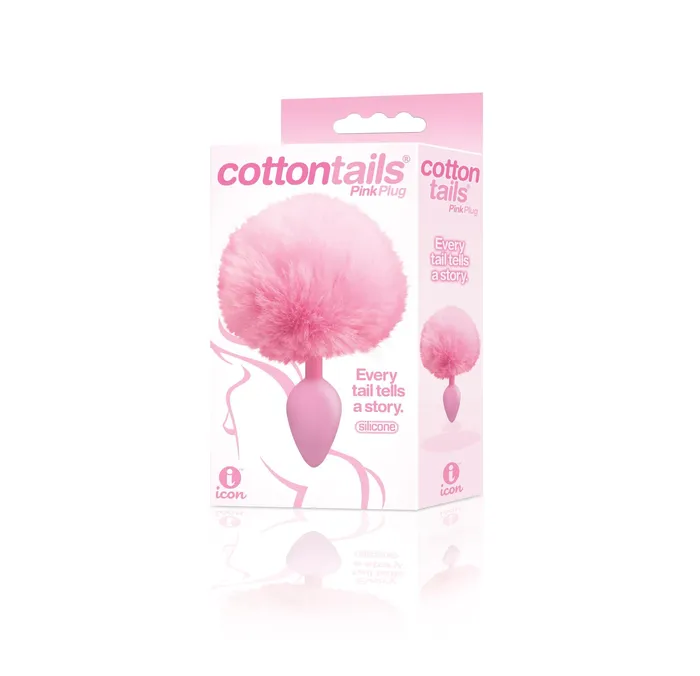 The 9s Cottontails Silicone Bunny Tail Butt Plug Pink Icon Brands Anal