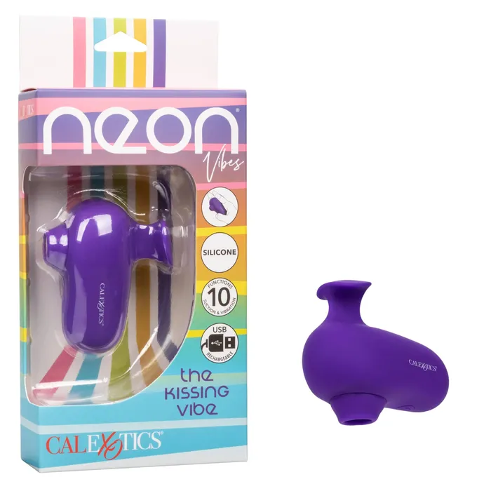 Vibrators CalExotics Neon Vibes the Kissing Vibe Purple