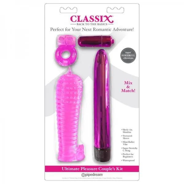 Vibrators Pipedream Products Classix Ultimate Pleasure Couples Kitpink