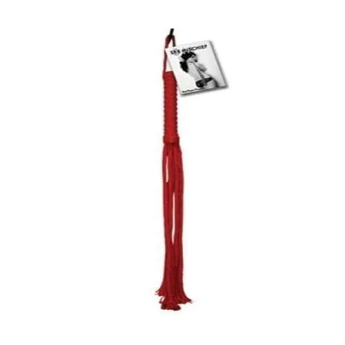 Vibrators Sex and Mischief Rope Flogger Red Sportsheets