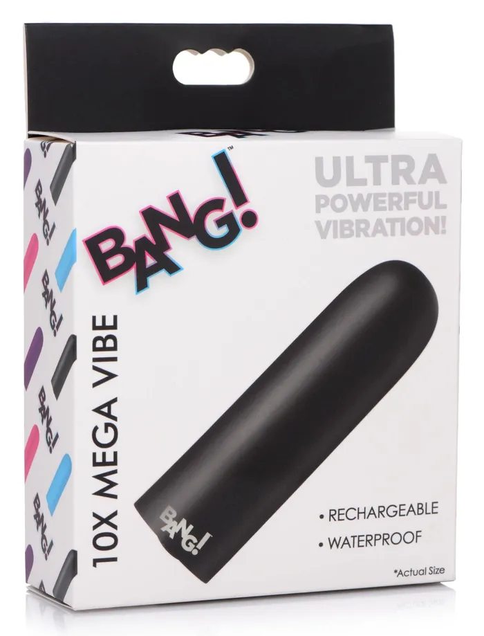 XR Brands Bang 10x Mega Vibrator Black Vibrators