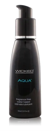 Aqua WaterBased Lubricant 2 Oz Wicked Sensual Care Lubricants