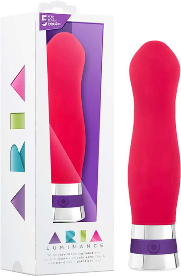 Aria Lucent Multi Function Vibrator Sex Toy Adult Pleasure Cerise Blush Novelties Vibrators Aria Lucent Multi Function Vibrator Sex Toy Adult Pleasure Cerise Blush Novelties Vibrators