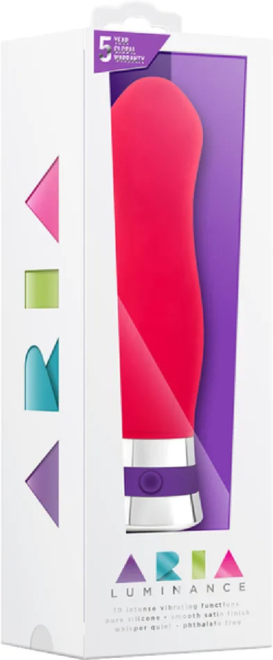 Aria Lucent Multi Function Vibrator Sex Toy Adult Pleasure Cerise Blush Novelties Vibrators