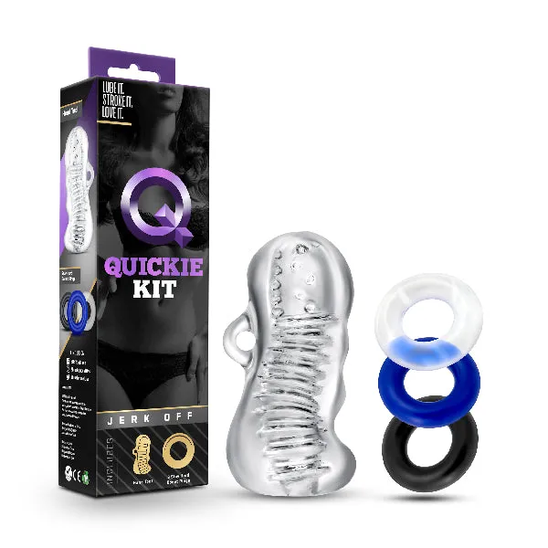 Blush Anal Quickie Kit Jerk Off Clear
