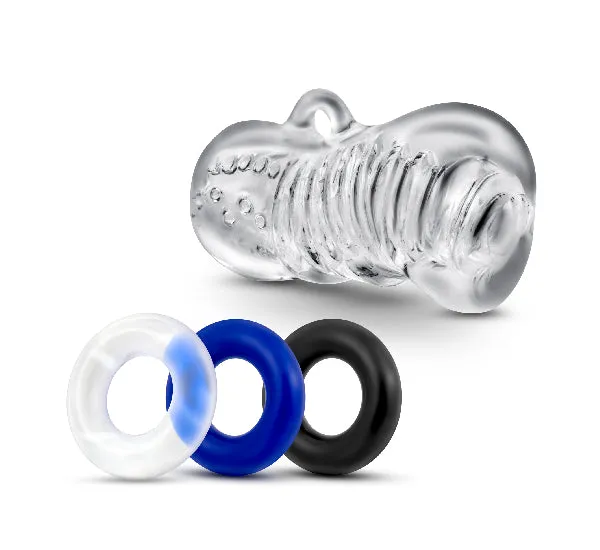 Blush Anal Quickie Kit Jerk Off Clear