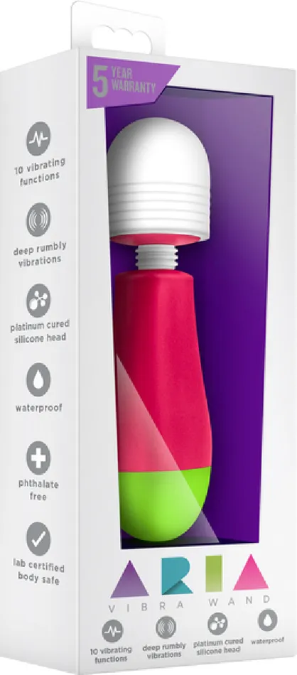 Blush Novelties Vibrators Vibra Wand Multi Function Vibrator Sex Toy Adult Pleasure Cerise