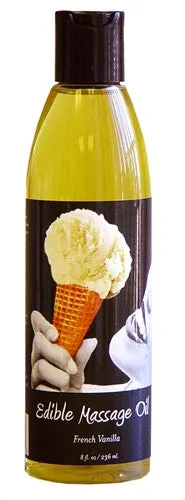Couples Earthly Body Vanilla Edible Massage Oil 8oz