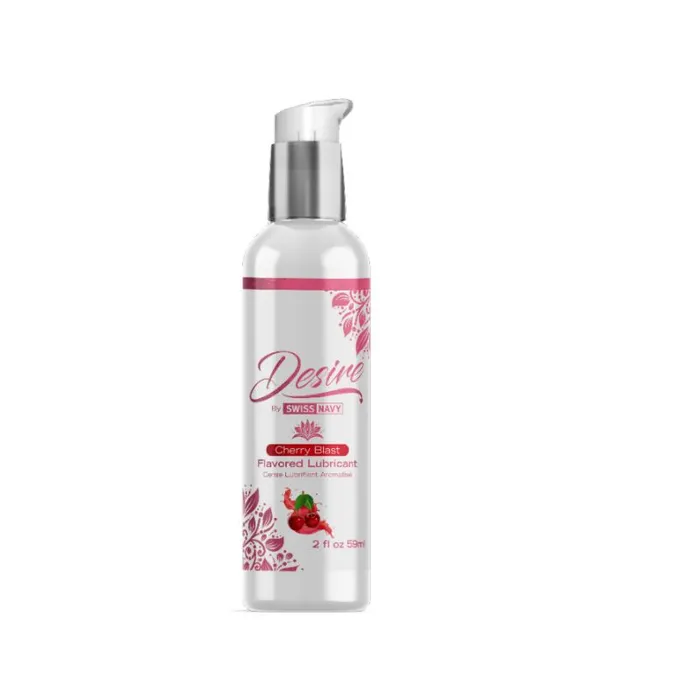 Desire Cherry Blast Flavored Lubricant 2 oz Swiss Navy Vibrators