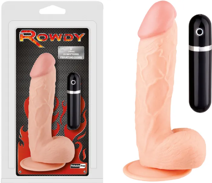 Dildos Excellent Power 8 Vibrating Dong Flesh