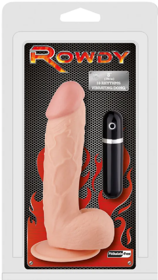 Dildos Excellent Power 8 Vibrating Dong Flesh