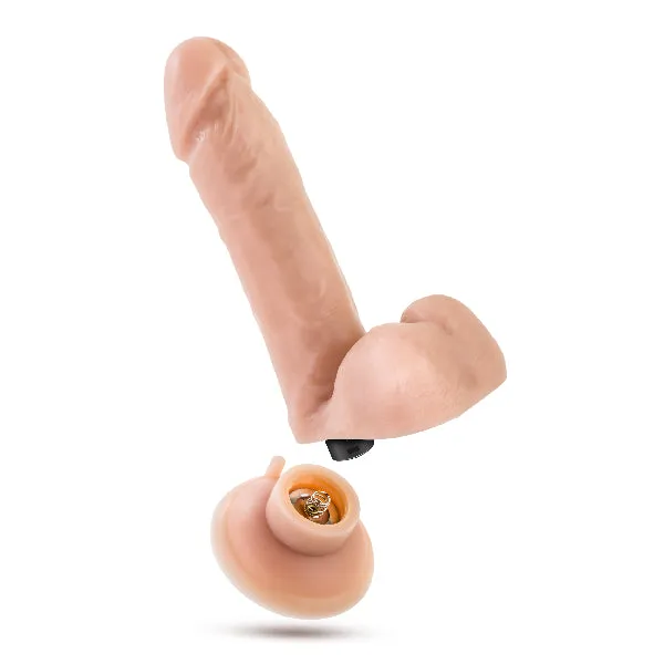 Dr Skin 8in 10 Function Wireless Remote Dildo Beige Blush Female Sex Toys