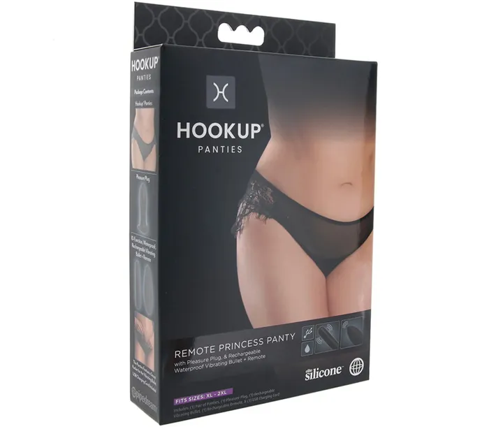 Female Sex Toys Erotica Adult Toys Hookup Remote Pleasure Plug with Princess Panty in OSXL