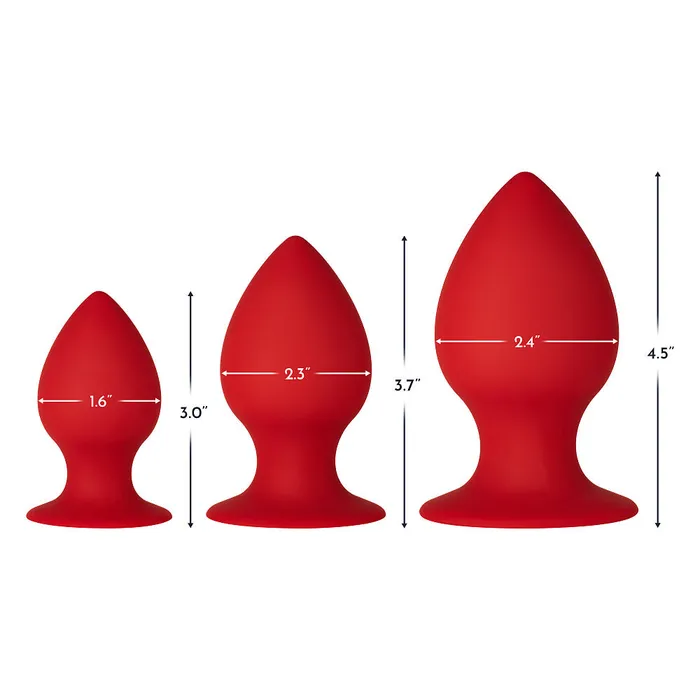 FORTO FORTO F98 Cone Red Assorted Sizes Vibrators