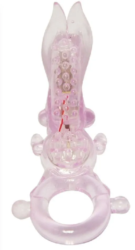 Funny Bunny Vibe Cock Ring Pink Sex Toy Adult Pleasure Xsales Vibrators