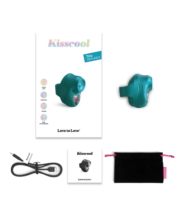 Love to Love Vibrators Love To Love Kisscool Teal Me
